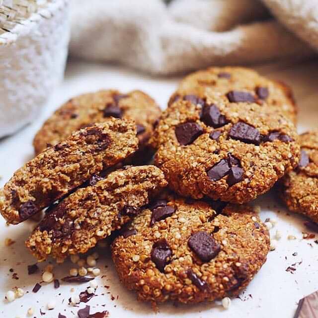 Vegan glutenvrije amandel & quinoa cookies